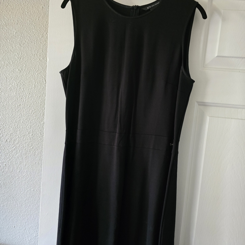 A/X Armani Exchange Classic Black Midi Dress